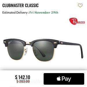 Ray Ban SunGlasses Black/Gold